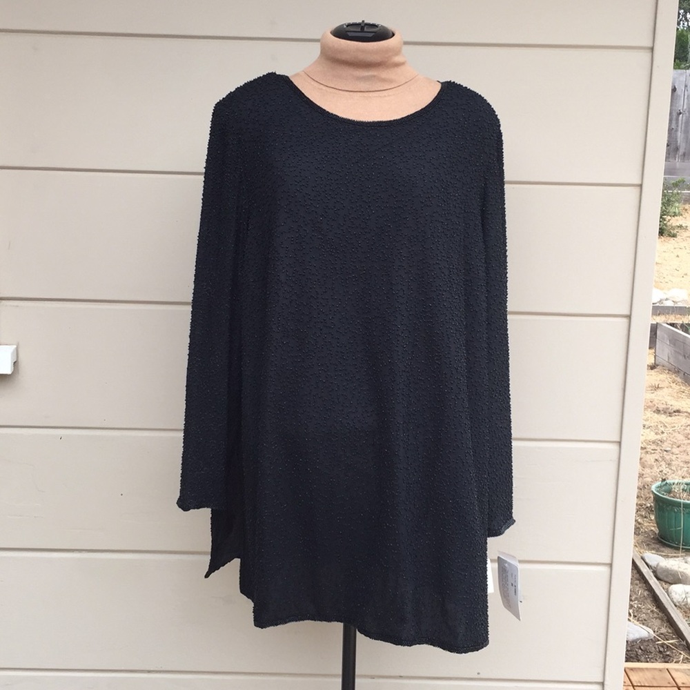 New Beaded Silk Top